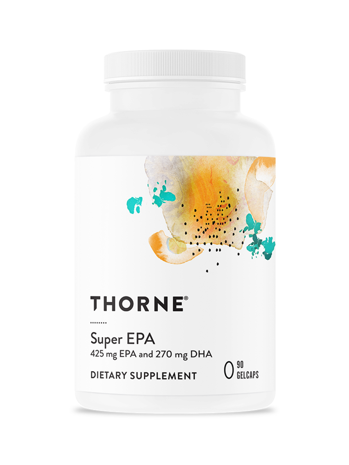 Рыбий жир Thorne Research "Super EPA", Омега-3, 425мг + 270мг, 90 капсул