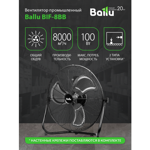 Вентилятор промышленный Ballu BIF-8BB 6359₽