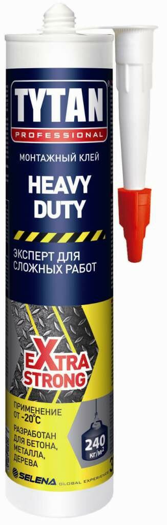 Титан Жидкие гвозди TYTAN HEAVY DUTY эксперт для сложных работ бежевый 310мл АГ301 96245 162963 12 шт.