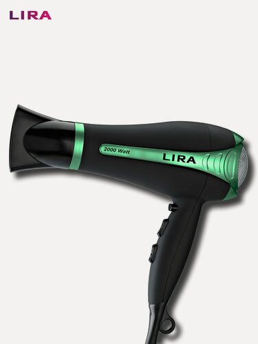 Изображение товара Фен для волос LIRA LR 0702 2000Вт, 2 скорости, 3 температурных режима