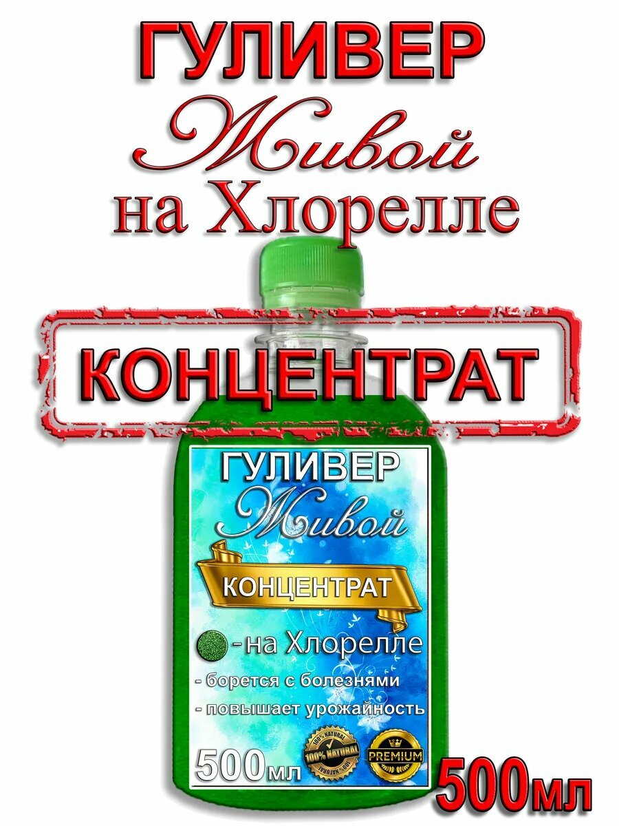 Гуливер живой на Хлорелле  500 мл