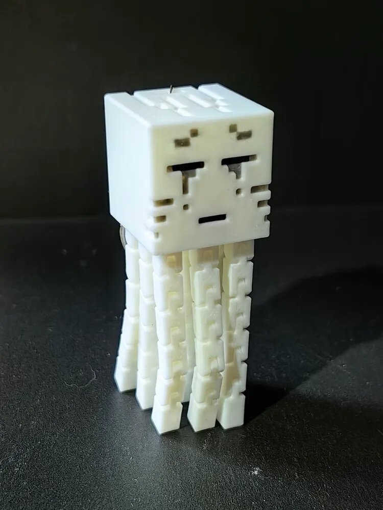Гаст из Minecraft 3D — шарнирная фигурка, подвижная антистресс-игрушка