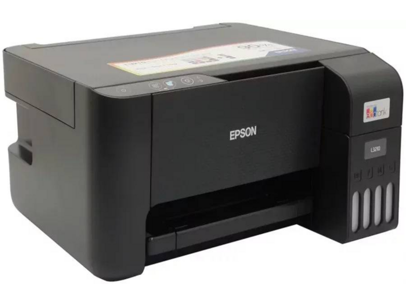 Мфу струйный Epson EcoTank L3210 33 стр/мин, 1440 x 5760/ 600x1200dpi ((печать/ скан.), USB, чер.103/ C11CJ68***
