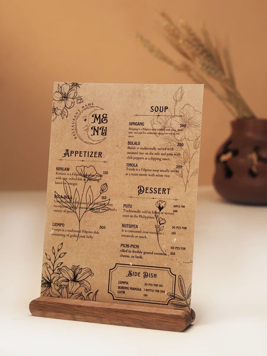 Держатель ценников и фото Dad's Material, натуральное дерево, 9 шт — фото 1