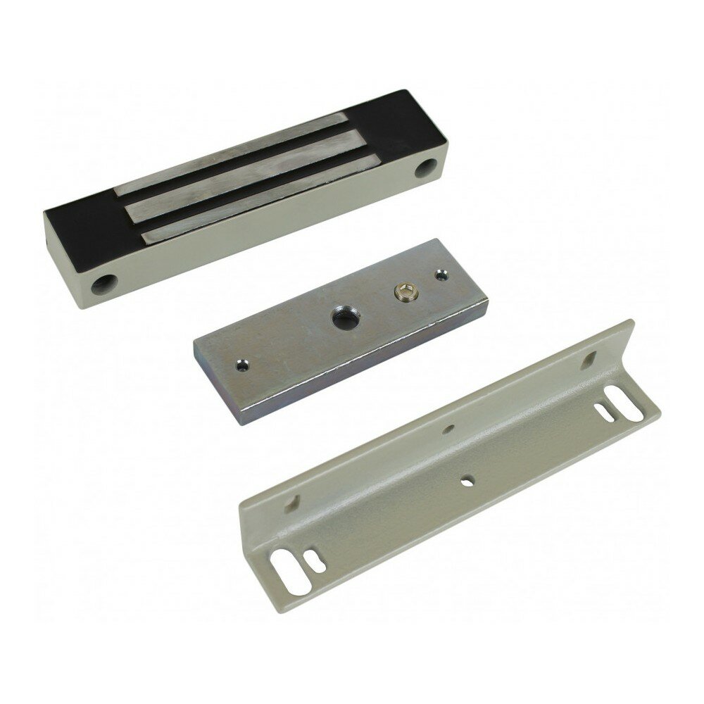 AccordTec ML-180К Б/Э, серый (с уголком) Электромагнитный замок, 12V DC