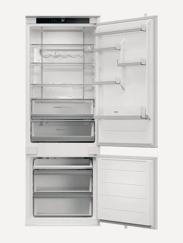Изображение товара Встраиваемый холодильник Haier HBCN7190U1, белый, двухкамерный, No Frost, 69×55×193,5 см.