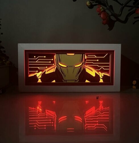 Изображение товара Аниме ночник Железный Человек RGB. Железный Человек Marvel