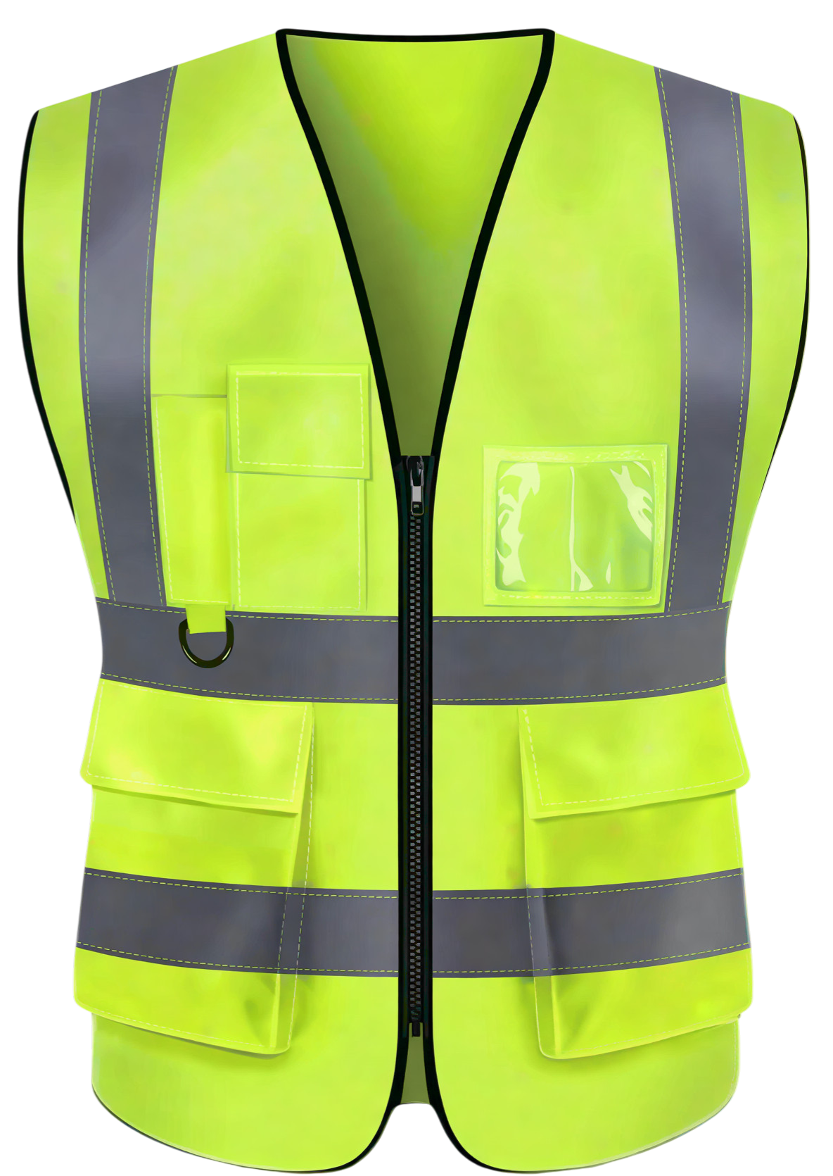 Сигнальный жилет, светоотражающий, с молнией, функциональными карманами