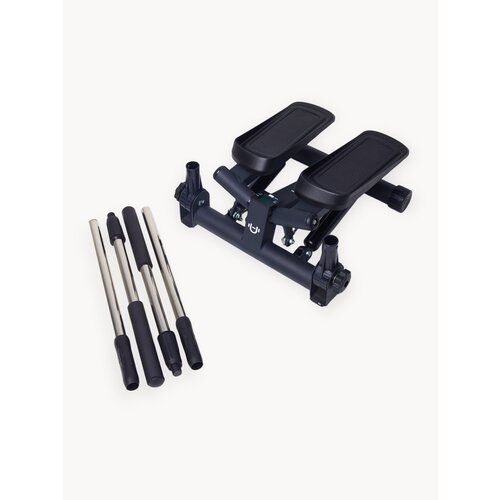 Степпер поворотный с поручнями Urbanfit, матовый черный