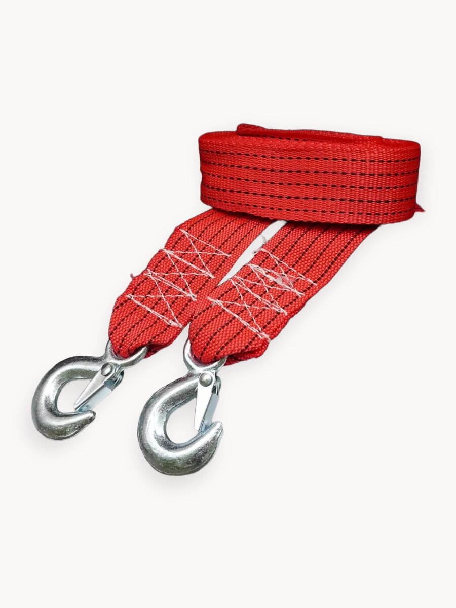 Трос буксировочный автомобильный Shifu 10 т, 5 метров с крюками