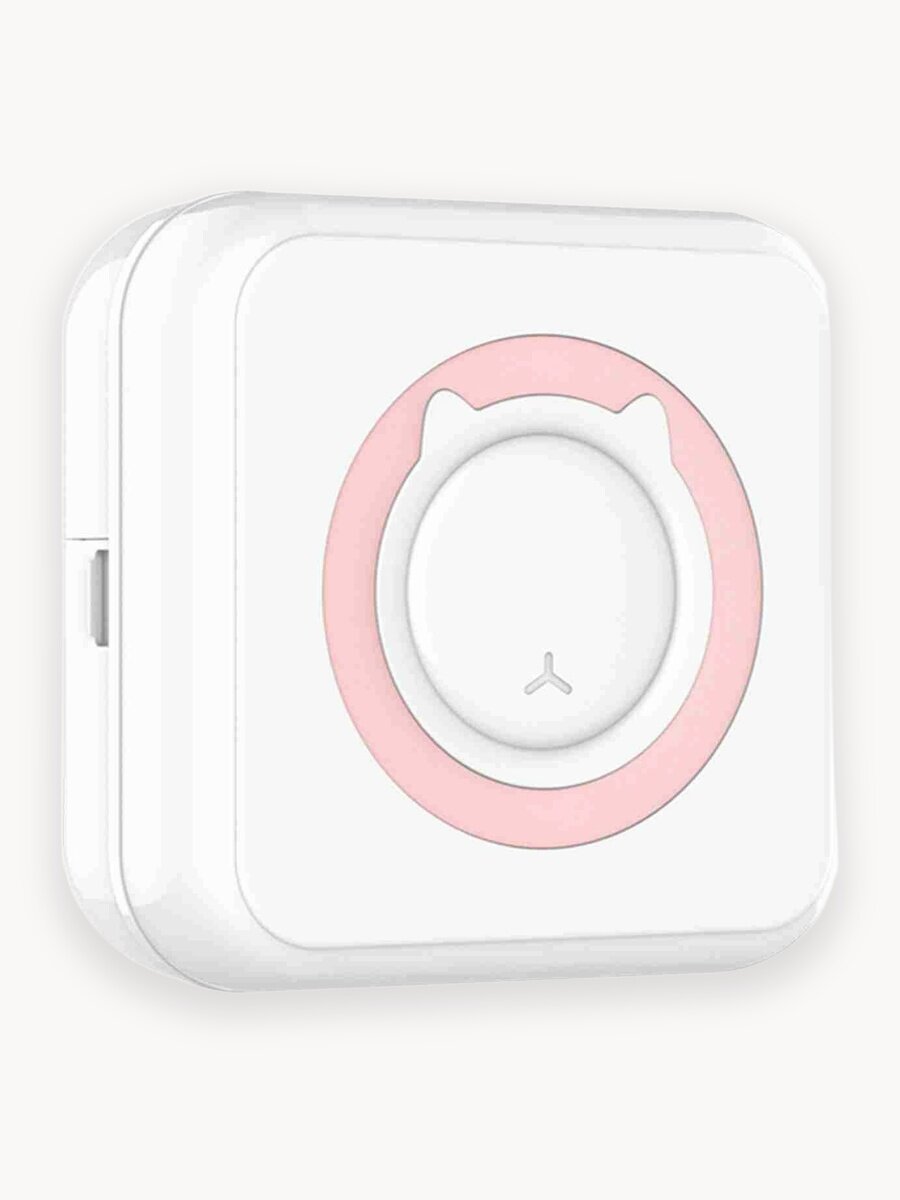 Мини принтер для телефона большой набор 19 рулонов печатает наклейки шпаргалки фото термо этикетки