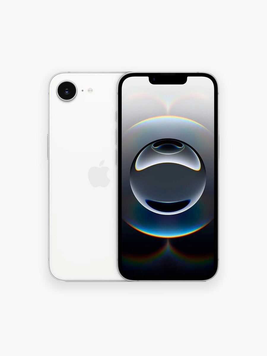 Смартфон Apple iPhone 16e 128 ГБ Dual nanoSim + eSIM White