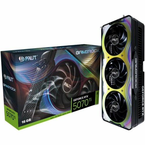 Видеокарта Palit GeForce RTX 5070 Ti GAMEROCK 16G 122670₽