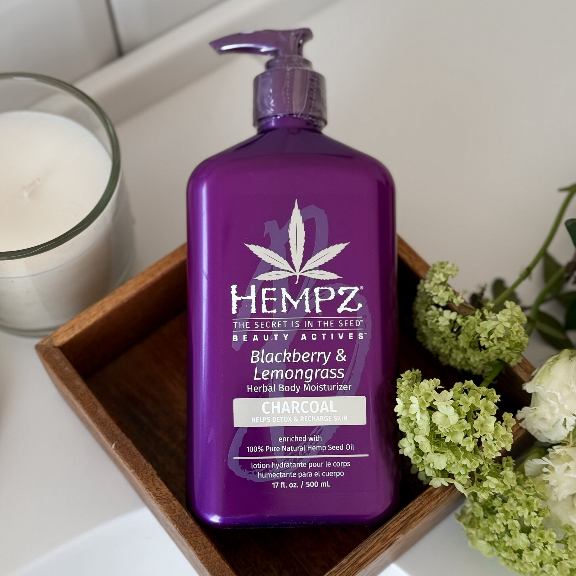 Молочко Для Тела Hempz Beauty Blackberry & Lemongrass Moisturizer - Молочко для тела разглаживающее Ежевика и Лемонграсс 500мл