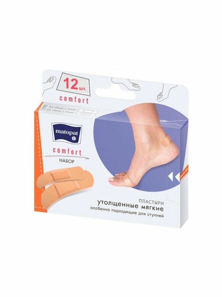 MATOPAT Comfort Пластыри косметические 12 шт