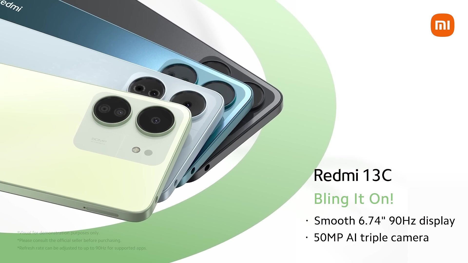Смартфон Redmi 13C 8 ГБ 256 ГБ NFC, 5000 мач, тройной камерой 50 мп, 18wt, два слота сим — фото 1