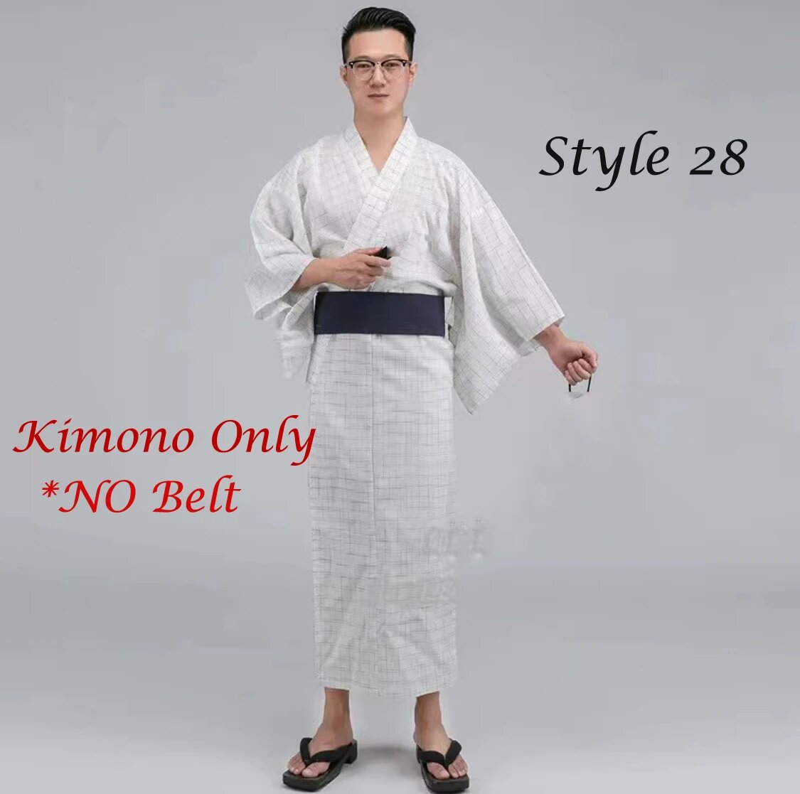 Мужское традиционное кимоно Hekoobi из хлопка M Style 28
