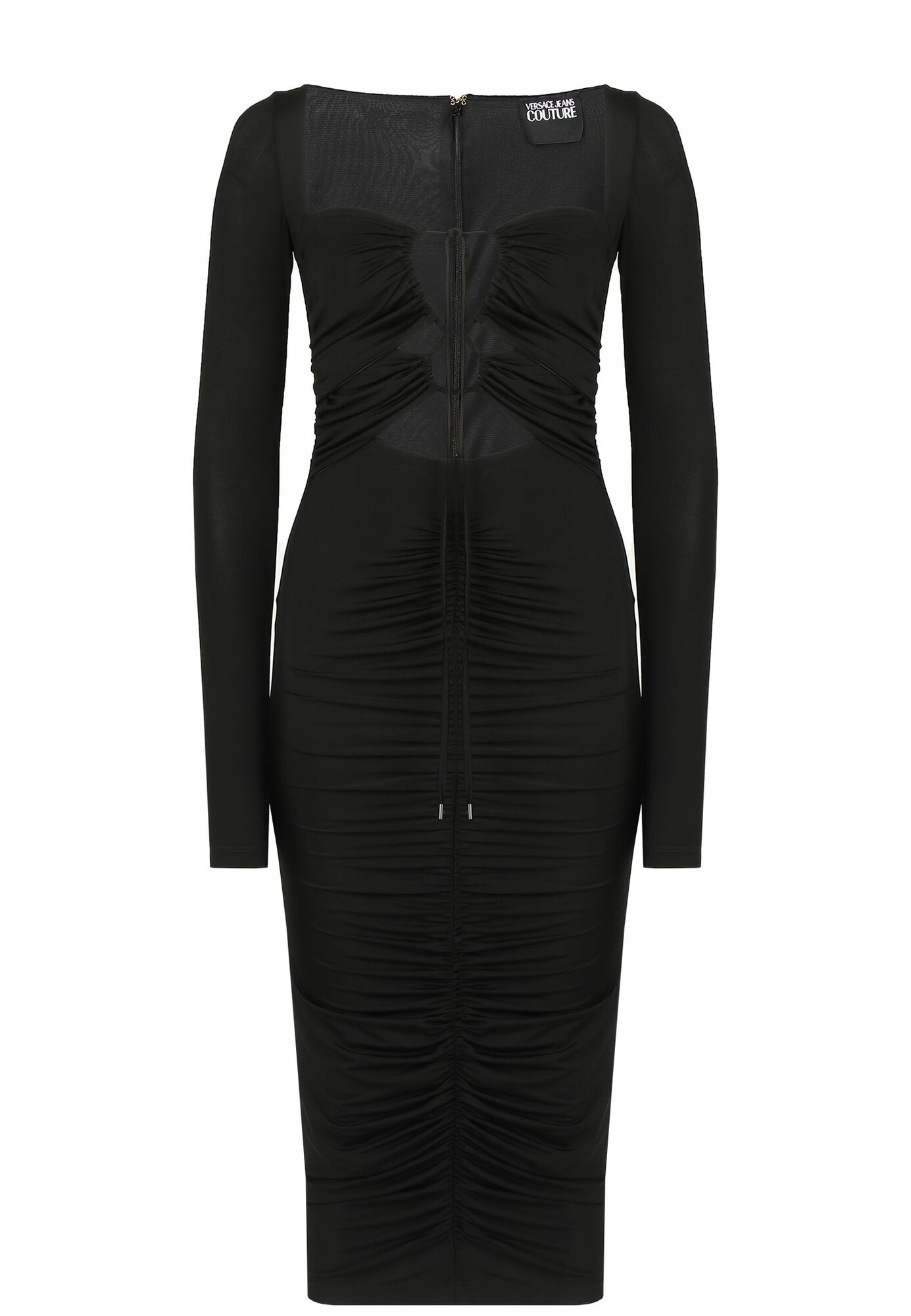 Платье Versace Jeans Couture Весна-лето 2025, размер 44, черный