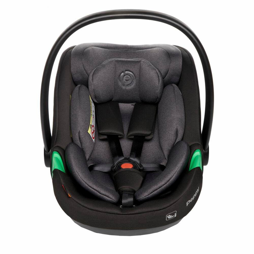 Обзор: Peppy First i-Size, автолюлька до 1 года гр.0 (0-13 кг), цвет Black