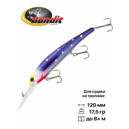 Воблер для троллинга Bandit Walleye Deep, плавающий, 120 мм, 17,5 гр, 5-8 м, #A95