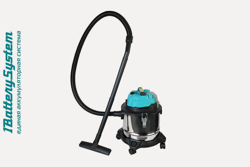 Изображение товара Аккумуляторный строительный пылесос Sturm! CVC1815 1BatterySystem + аккумулятор 18В/4Ач + зарядное устройство