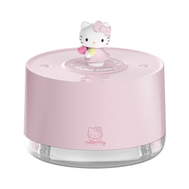 Увлажнитель воздуха Hello Kitty для дома, музыкальный ультразвуковой распылитель эфирных масел для ароматерапии, генератор тумана, Ароматический диффузор, Розовый