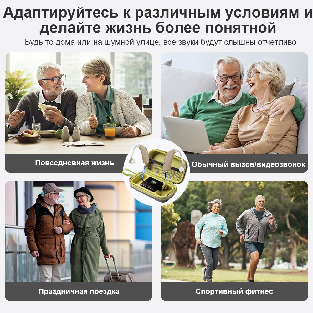 Слуховые Аппараты Слуховые аппараты для пожилых людей и взрослых с зарядными устройствами