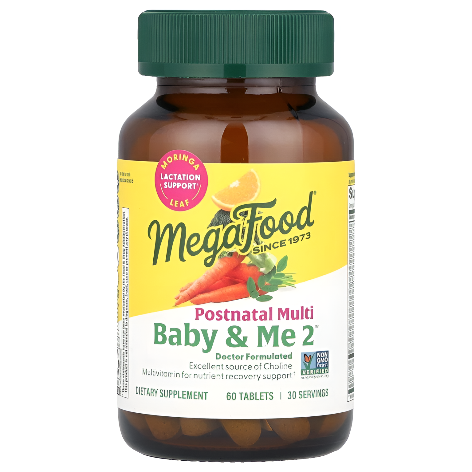 MegaFood, Baby & Me 2, мультивитамины для послеродового периода, 60 таблеток