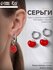 Серьги-трансформеры Queen Fair, акрил