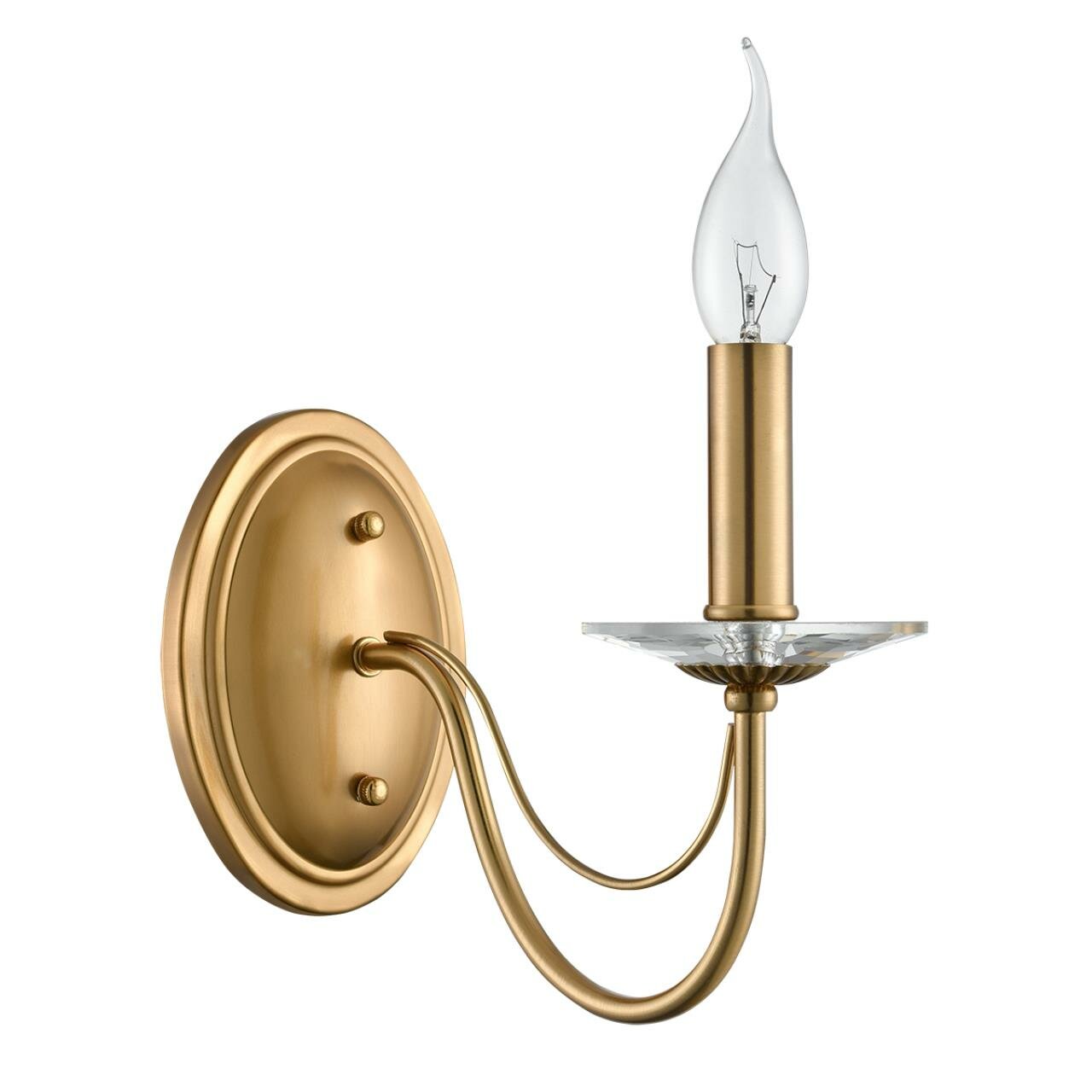 Бра INCANTO 8033/1W CLASSI LN26 E14 1*40W 220V металл стекло медь прозрачный