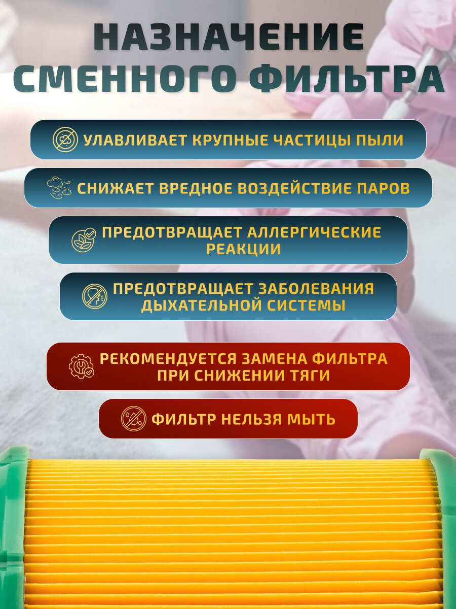 Фильтр для маникюрной вытяжки 4BLANC Alizé и других / (4 шт) — фото 1
