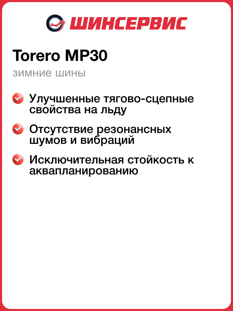 Зимняя шипованная шина Torero MP30 195/65 R15 95T — фото 1