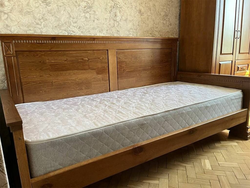 Двуспальная кровать "Верди" (3 спинки) из Массива сосны 120*200