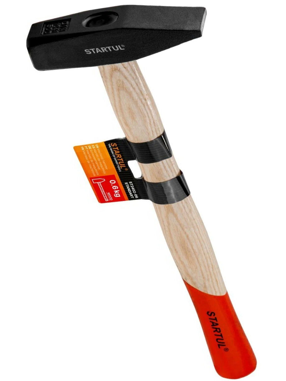 Молоток слесарный 06 кг STARTUL Standart с деревянной ручкой (ST2402-06)