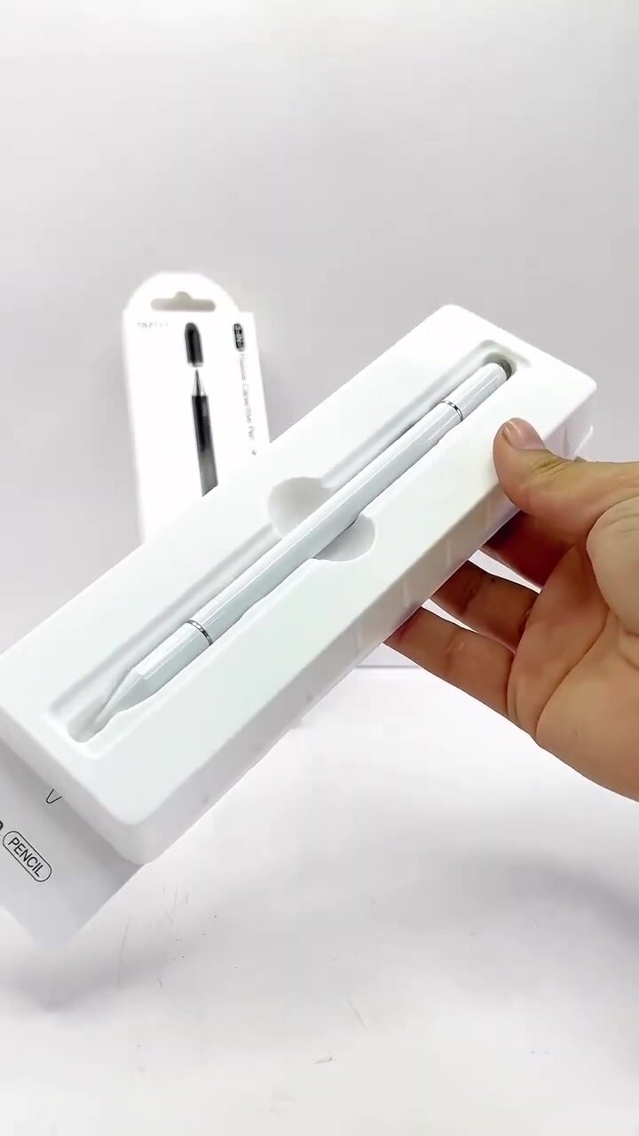Стилус Hoco GM103 Pencil, универсальный, два в одном, черный, металлический — фото 1