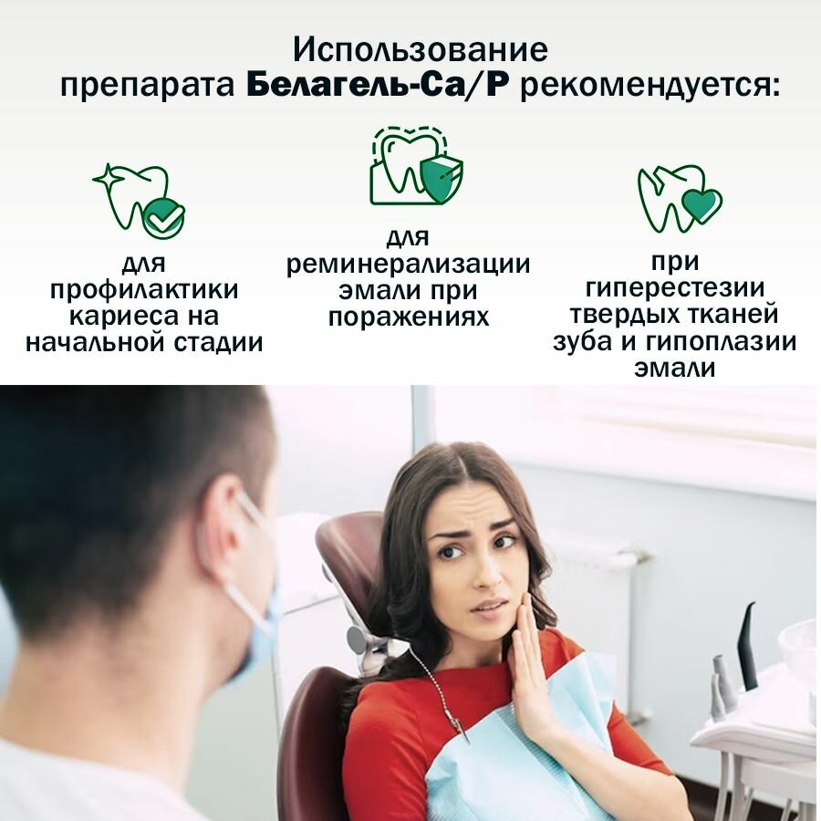 Картинки Белагель Са/Р реминерализирующий гель для зубов 5 мл.