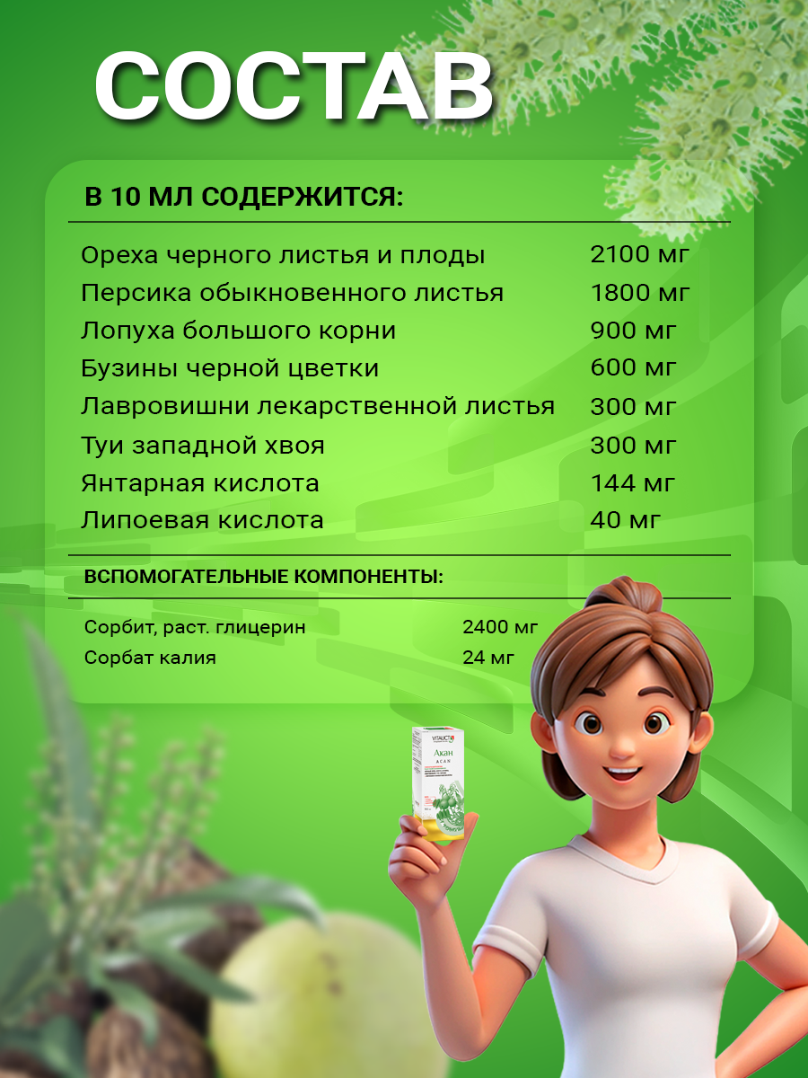 Лекарства После Химиотерапии Акан Витаукт 350 мл, Повышение противоопухолевой резистентности организма