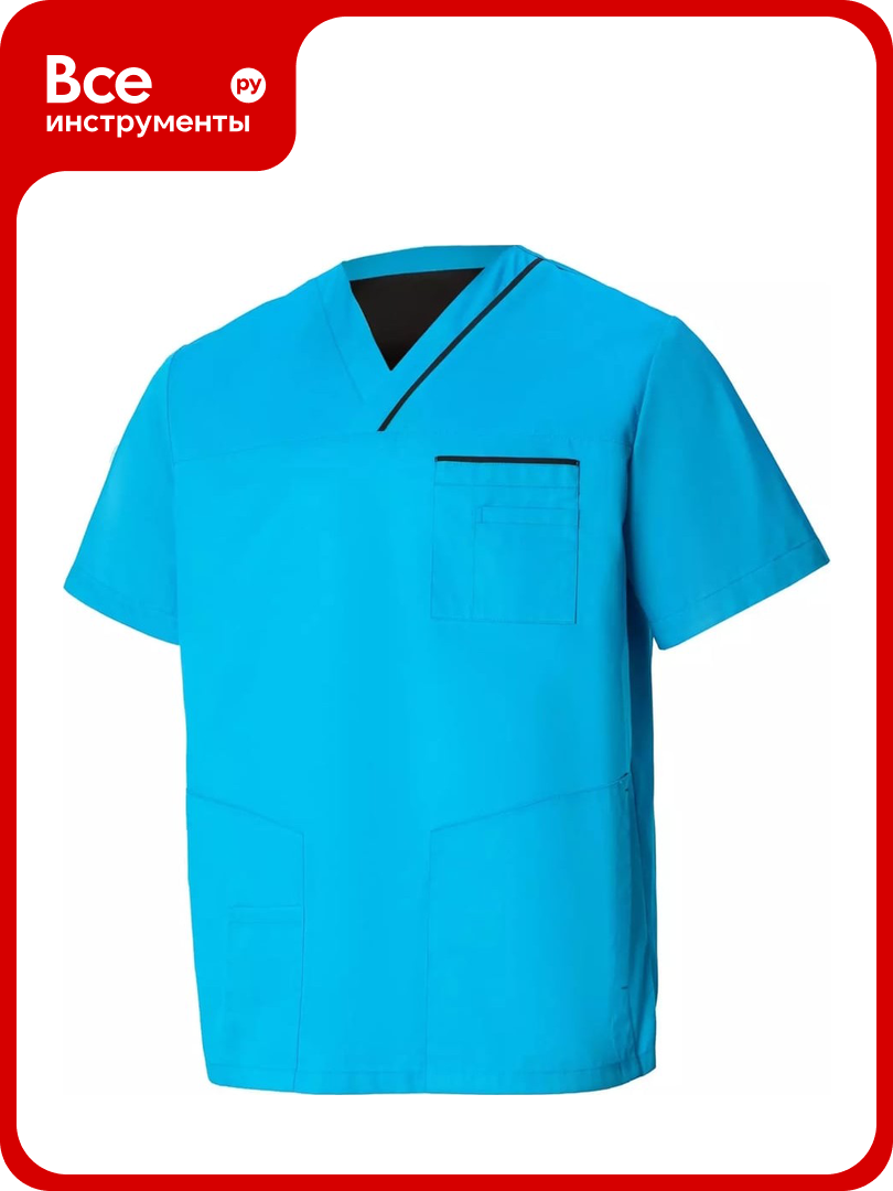 Мужская куртка союзспецодежда орион бирюзовый/черный р. 48-50 рост 170-176 2000000124636