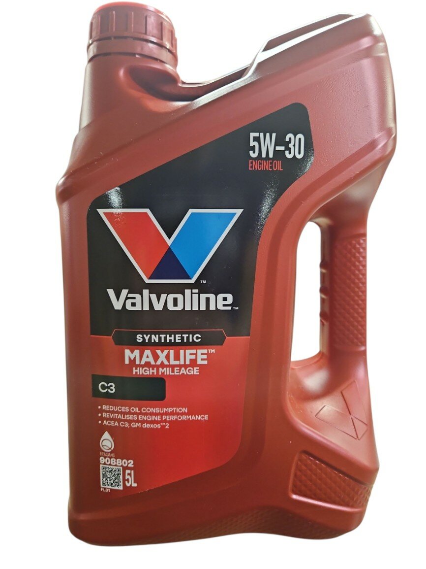 Синтетическое моторное масло VALVOLINE MaxLife C3 5W-30, 5 л