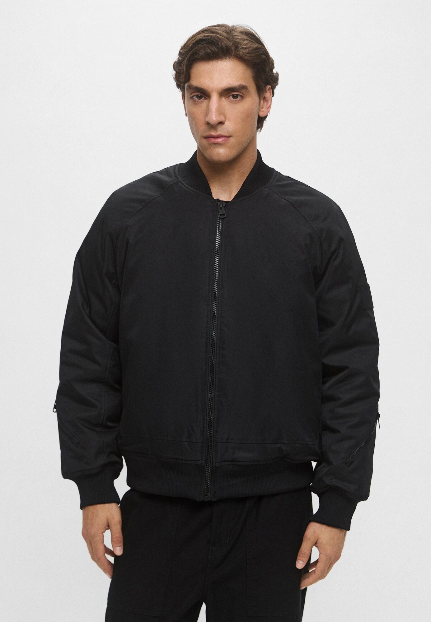 Бомбер Calvin Klein Jeans, размер 48-50, черный