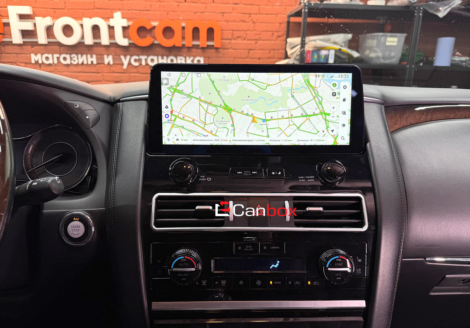 Штатная магнитола Infiniti QX56 2010-2013, QX80 2013-2020 12.3 дюйма Canbox H-Line 7815-2302 Android 10 (4G-SIM, 6/128, DSP, QLed) BMW Style — фото 1