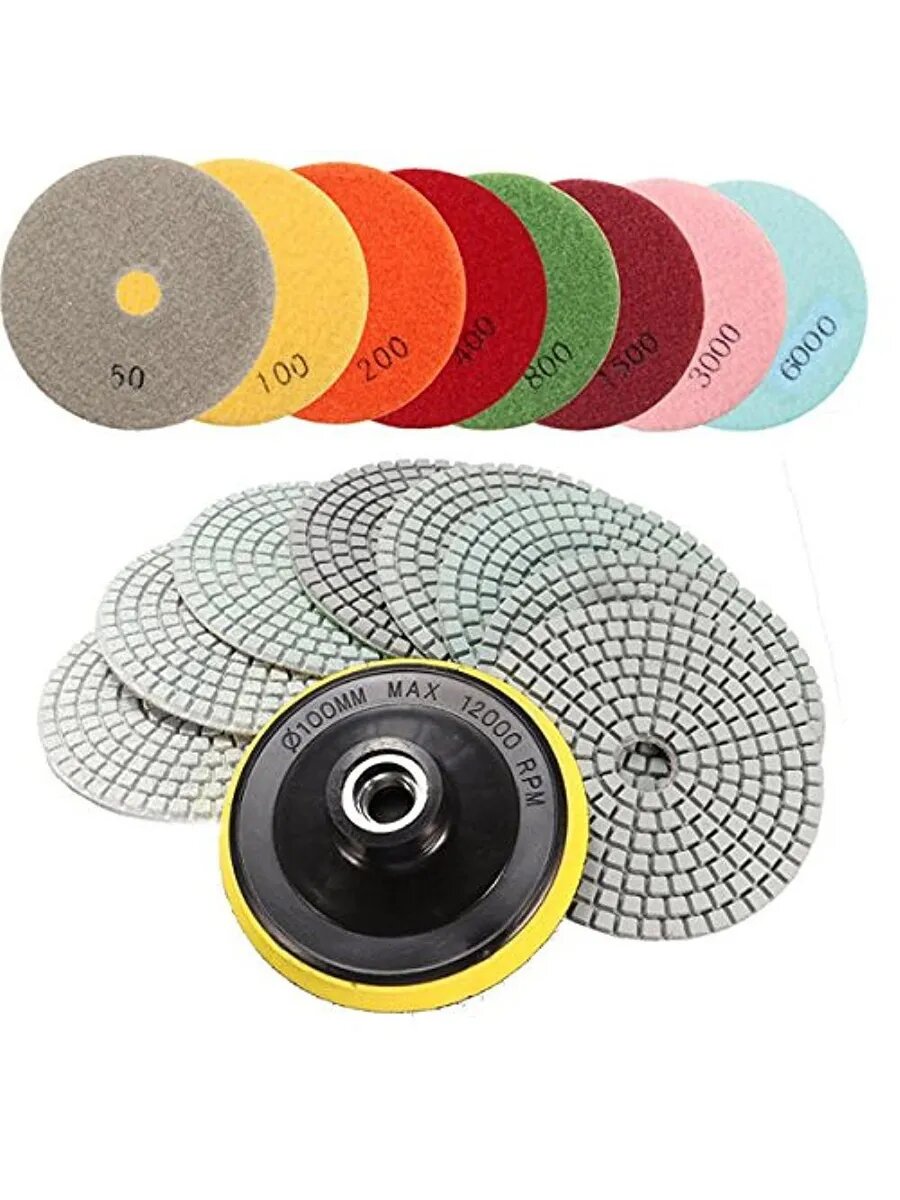 Набор АГШК P800; Р1000; Р1500; Р2000; P3000; P4000+Насадка