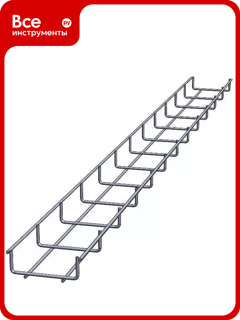 Проволочный лоток оцинкованный CABLIDERTRAYS ПЛЛ-100х35-3000