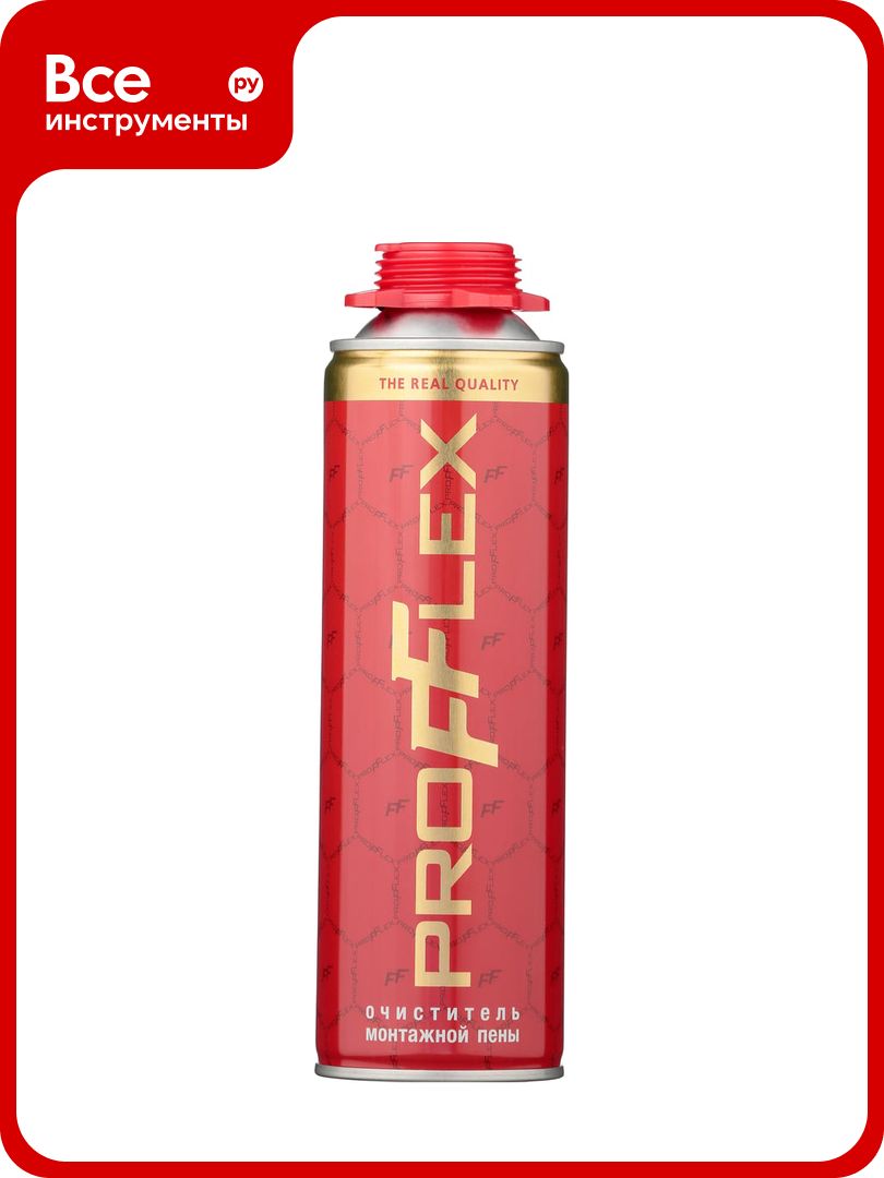 Очиститель монтажной пены PROFFLEX 40031 с оконных с применением очистителя для застывшей