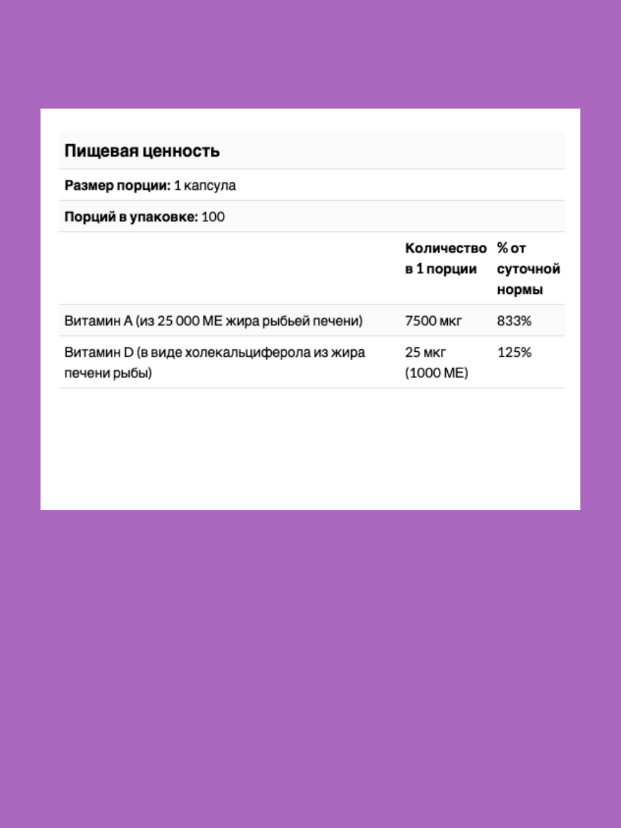 Изображение Bluebonnet Nutrition, витамины A и D3, 100 капсул
