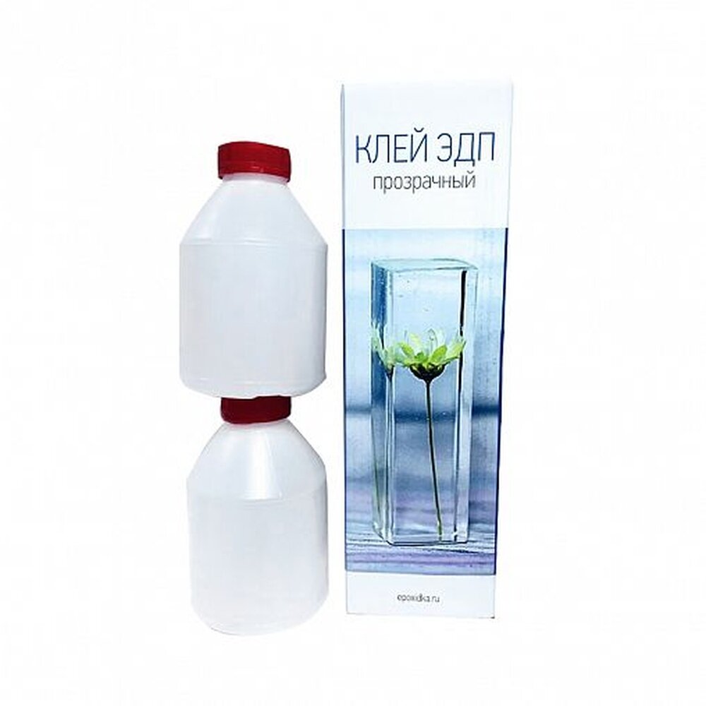 Клей эпоксидный универсальный ЭДП 1000 г прозрачный два флакона