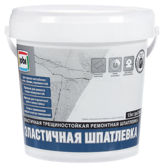 Джоби шпатлёвка эластичная (1.5кг)