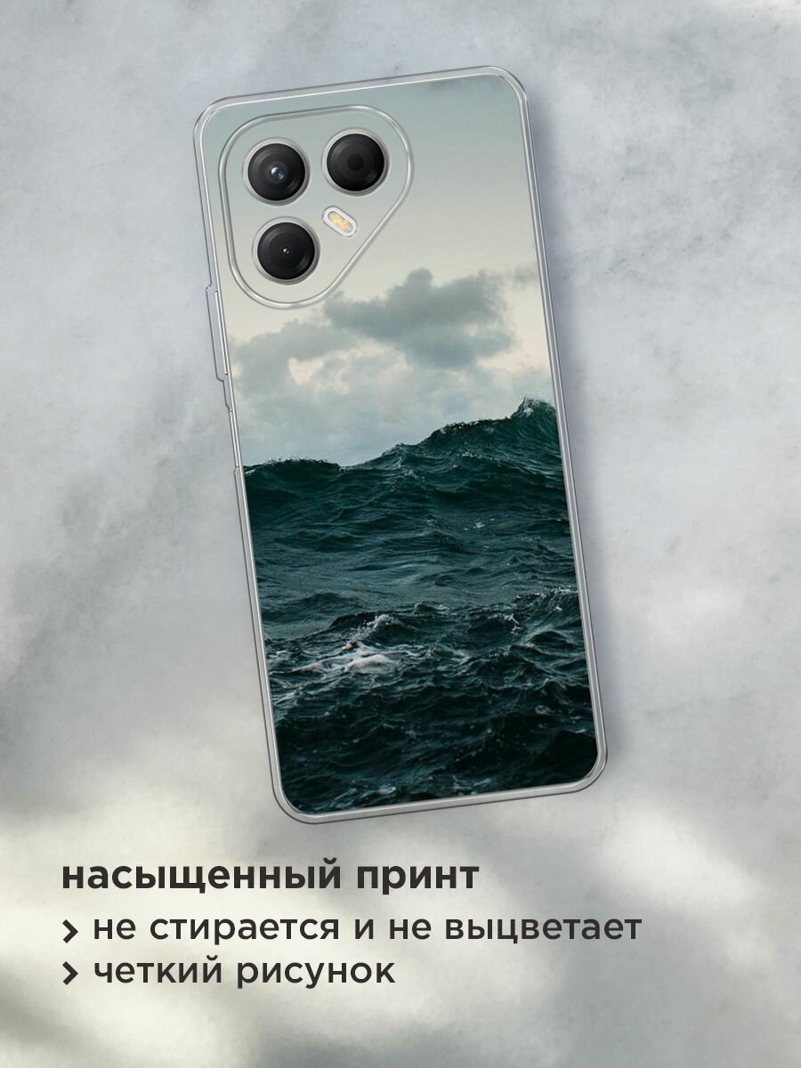 Чехол на Tecno Pova 7 5G / Текно Пова 7 5G с принтом "Волны 11" — фото 1