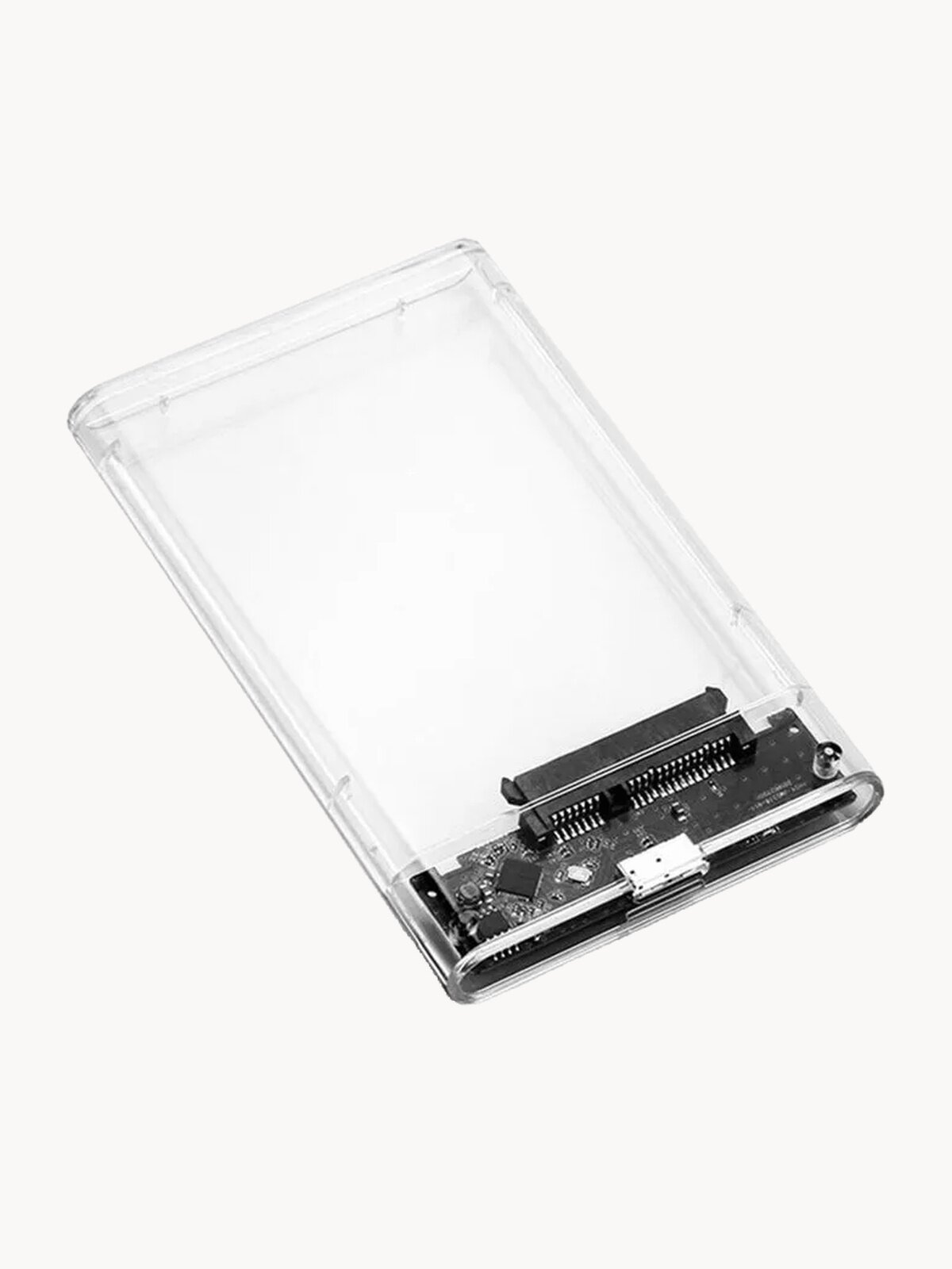 Корпус для жесткого диска и SSD, USB 3.0, из прозрачного пластика