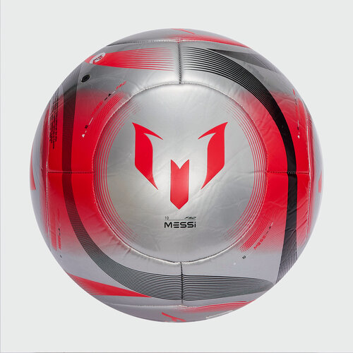 Изображение товара Футбольный мяч Adidas Messi Club JI8291, размер 5, Красный - Серый